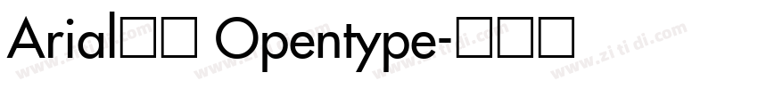Arial常规 Opentype字体转换